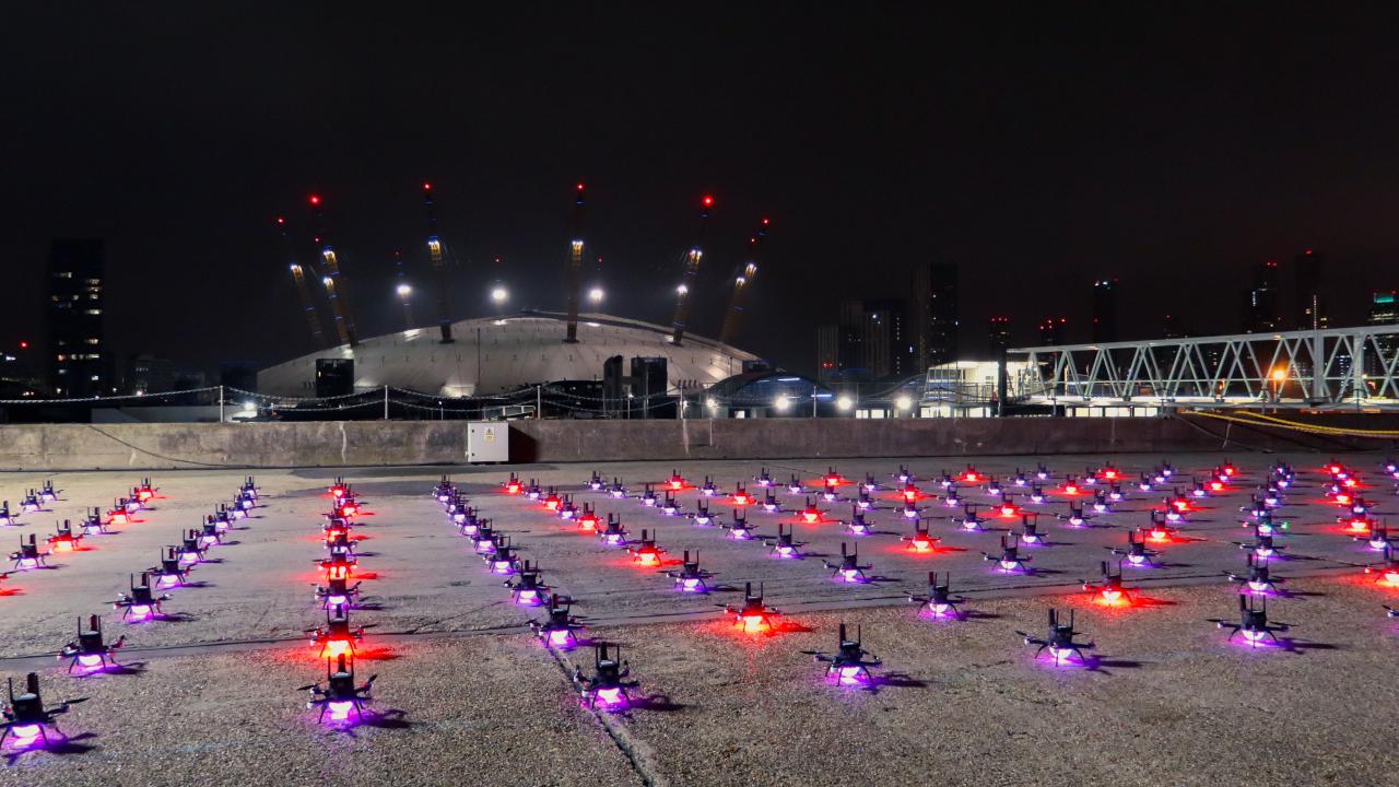 China new year drone show 2043