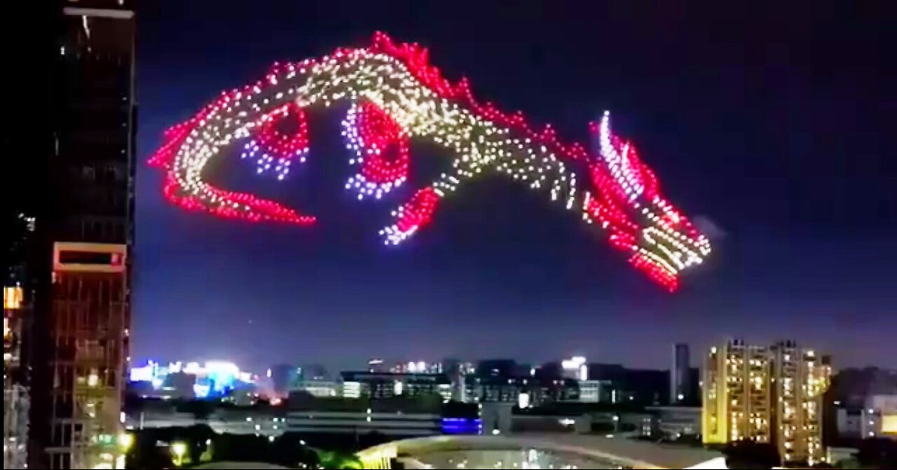 China new year drone show 2043